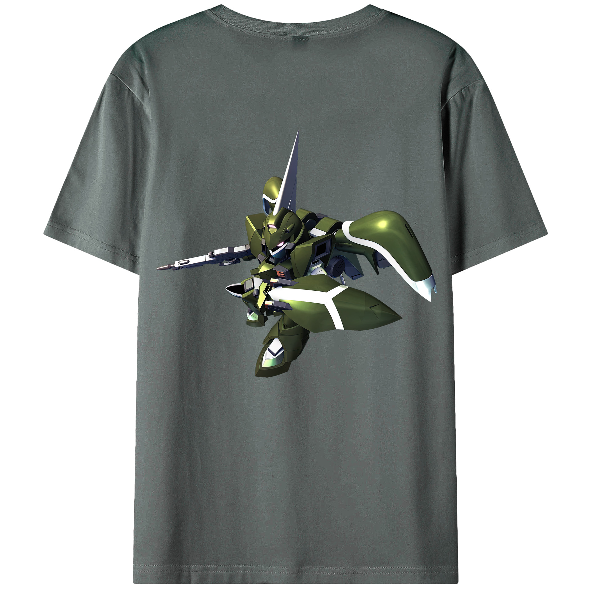 （画像用） 機動戦士ガンダム Mobile Suit Gundam 綿100％ メンズ半袖Tシャツ（バックプリント） 通気性